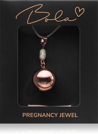 Bola FANTASY Rose Gold Marble Stone těhotenská rolnička