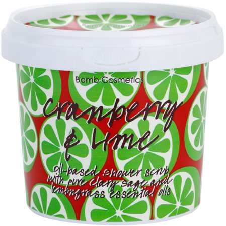 Bomb Cosmetics Cranberry a Lime gel de ducha exfoliante