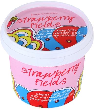 Bomb Cosmetics Strawberry Fields sprchový peeling