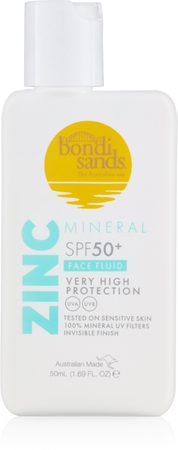 Bondi Sands SPF 50+ Zinc Mineral Face Fluid Mineraalne kaitsev näovedelik SPF 50+