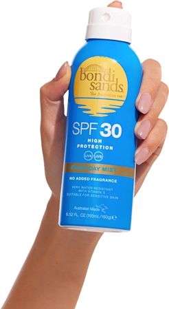Bondi Sands SPF 30 Everyday Mist spray waterproof solare