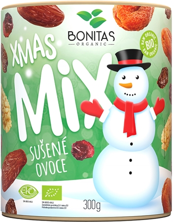 Bonitas Vánoční směs BIO sušeného ovoce sušené ovoce