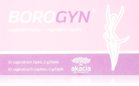 Borogyn Borogyn vaginální čípky čípky pro podporu vaginálního prostředí