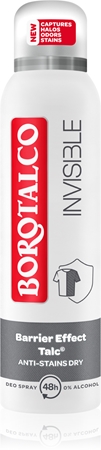 Borotalco Invisibile deodorante spray contro le macchie bianche e gialle