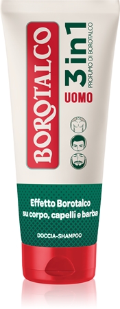 Borotalco MEN 3 in 1 Body Wash for Men for face, body and hair