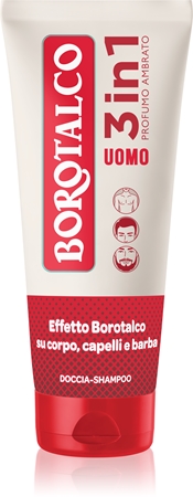 Borotalco MEN 3 in 1 kūno prausiklis vyrams veidui, kūnui ir plaukams
