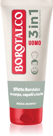 Borotalco MEN 3 in 1 Body Wash for Men for face, body and hair