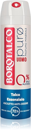 Borotalco UOMO Puro deodorante spray senza alluminio per uomo