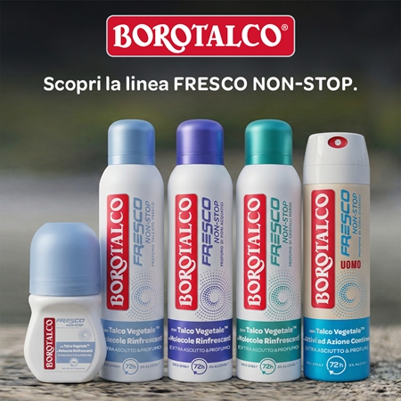 Borotalco Non-Stop Fresco Cristalli Marini deodorante spray 72 ore