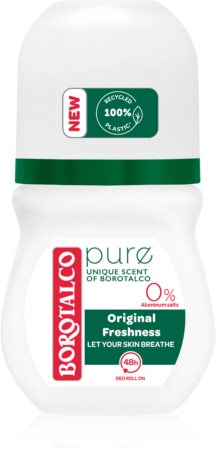 Borotalco Pure Original Freshness rutulinis dezodorantas be aliuminio ir druskų