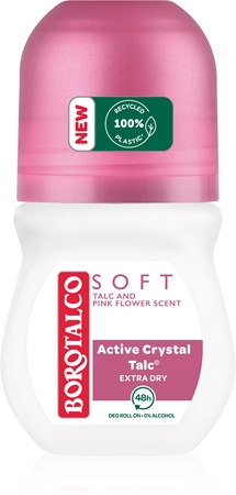 Borotalco Soft Talc & Pink Flower кульковий антиперспірант без алкоголя