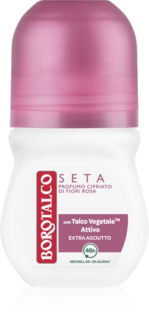 Borotalco Seta Talco e Fiori Rosa deodorante roll-on senza alcool