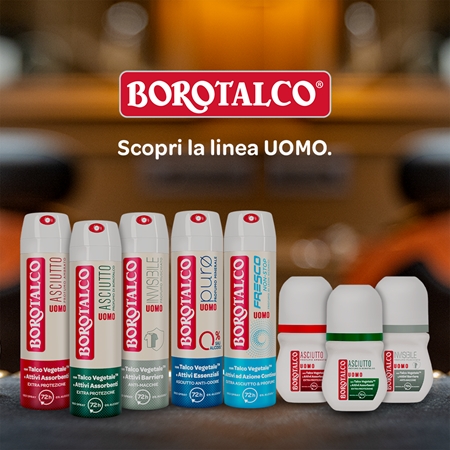 Borotalco UOMO Asciutto deodorante roll-on 72 ore