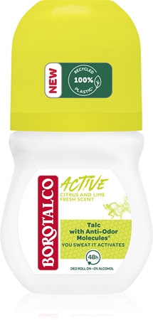 Borotalco Active Citrus & Lime Roll-On Deodorant  48 timer