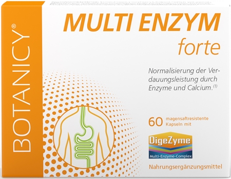 Botanicy MULTI ENZYM forte Kapseln zur Verdauungsförderung von Laktose