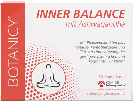 Botanicy INNER BALANCE mit Ashwagandha Nahrungsergänzungsmittel für Ihr Wohlbefinden