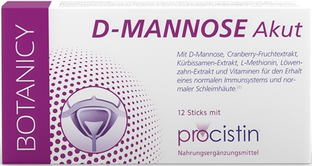 Botanicy D-MANNOSE Akut Getränkepulver mit Pflanzenextrakten