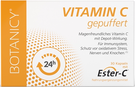 Botanicy VITAMIN C gepuffert Nahrungsergänzungsmittel für Ihr Wohlbefinden