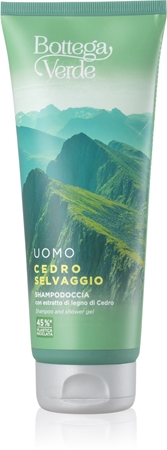 Bottega Verde Cedro Selvaggio tusfürdő gél és sampon 2 in 1