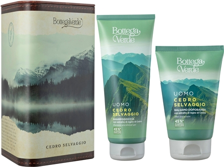 Bottega Verde Cedro Selvaggio Christmas gift set for body and face for men