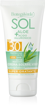 Bottega Verde Sol Aloe opalovací krém na obličej s aloe vera