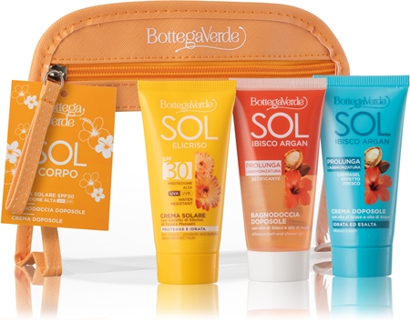 Bottega Verde Sol Hibiscus & Argan zestaw podróżny do opalania