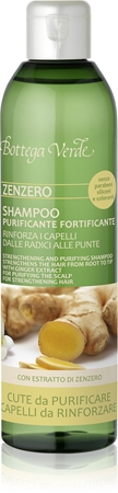 Bottega Verde Zenzero shampoing purifiant pour fortifier les cheveux