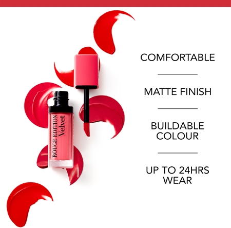 Bourjois Rouge Edition Velvet liquid lipstick with matt effect
