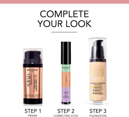 Bourjois 123 Perfect skystasis makiažo pagrindas nepriekaištingam įvaizdžiui