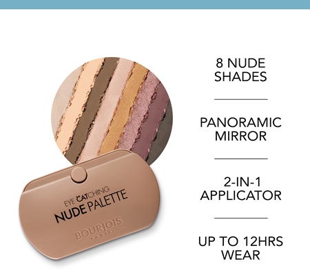 Bourjois Eye Catching Nude Palette palette de fards à paupières 8 couleurs