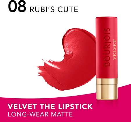 Bourjois Rouge Velvet The Lipstick ruj cu persistenta indelungata cu efect matifiant