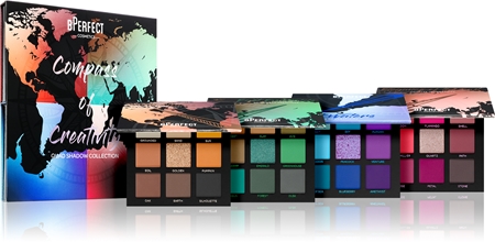 BPerfect Compass of Creativity Quad Shadow Collection sada paletek očních stínů