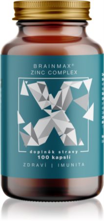 BrainMax Zinc Complex kapsle pro podporu imunitního systému, krásné vlasy a pleť
