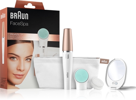 Braun Face 851V Sistema 3 en 1 para depilación facial, limpieza y tonificación de la piel