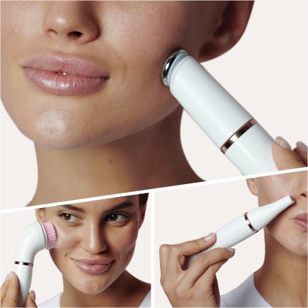 Braun Face SE912 Sistema 3 in 1 per depilazione del viso, pulizia e tonificazione della pelle