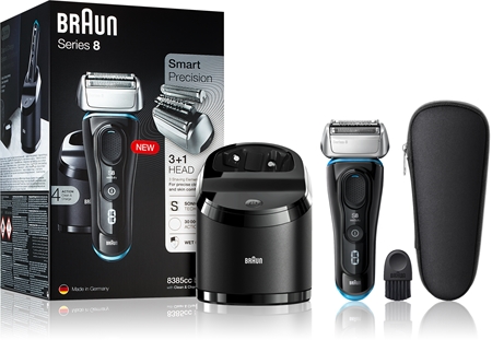 Braun Series 8 8385cc Black with Clean&Charge System folijski brivnik