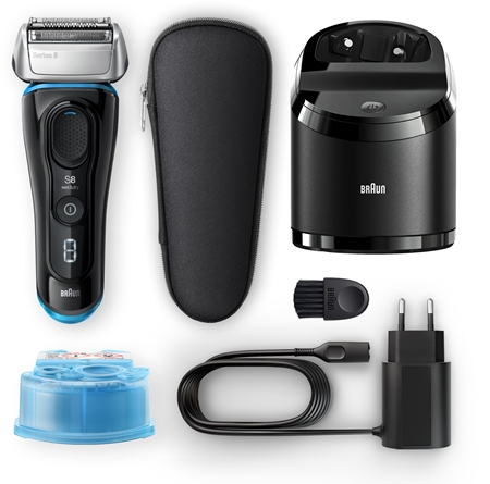 Braun Series 8 8385cc Black with Clean&Charge System folijski brivnik