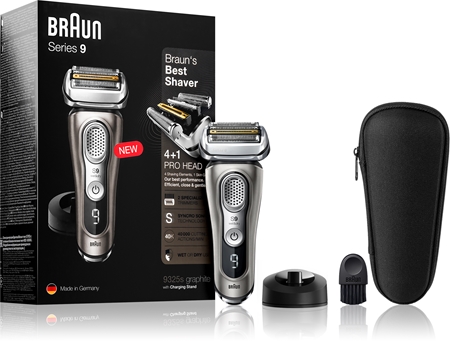 Braun Series 9 9325s Graphite with Charging Stand rasoir à grilles flottantes