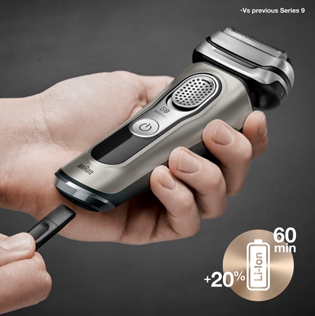 Braun Series 9 9325s Graphite with Charging Stand rasoir à grilles flottantes