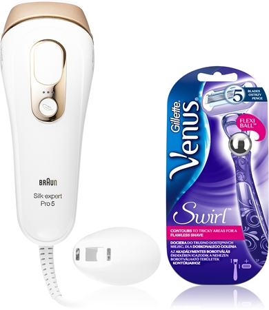 Braun Silk Expert Pro 5 PL5117 IPL Haarentferner für Körper, Gesicht, Bikini- und Achselbereich