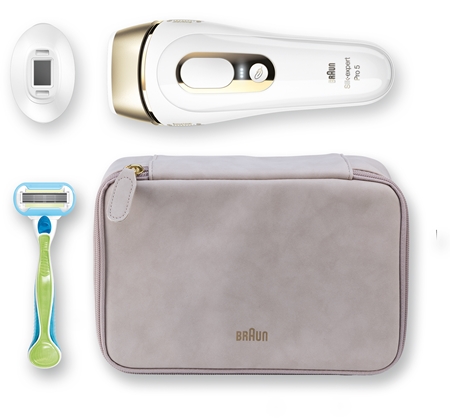 Braun Silk-expert PRO 5 IPL para corpo, rosto, área do biquíni e axilas