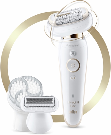 Braun Silk-épil 9 S9030 epilátor s plne flexibilnou hlavou na nohy, telo a podpazušie