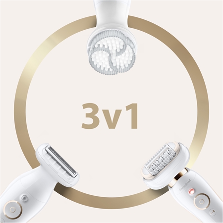 Braun Silk-épil 9 S9030 epilátor s plne flexibilnou hlavou na nohy, telo a podpazušie