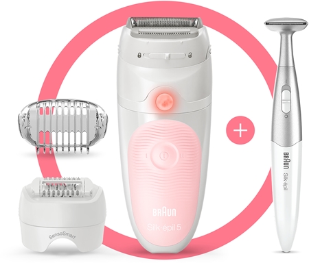 Braun Silk-épil 5 S5820 Epilator + Bikinizonen-Styler