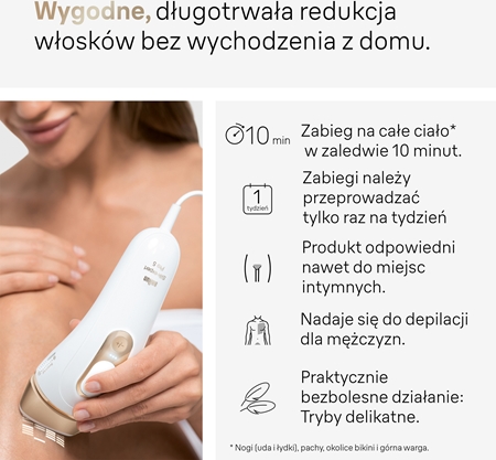 Braun Silk Expert Pro 5 PL5267 depilator IPL do ciała, twarzy, okolic bikini i pach