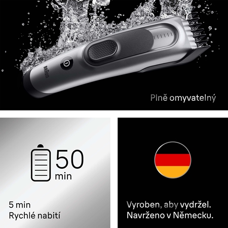 Braun Series 7 HC7590 zastřihovač vlasů s 5 stylingovými nástroji