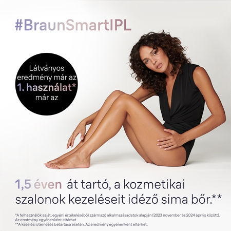 Braun Smart Skin Expert IPL7147 okos IPL készülék szőrtelenítéshez testre, arcra, bikinivonalra és hónaljra