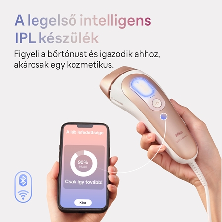 Braun Smart Skin Expert IPL7147 okos IPL készülék szőrtelenítéshez testre, arcra, bikinivonalra és hónaljra