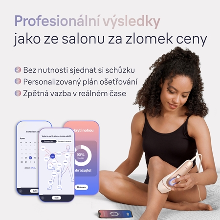 Braun Smart Skin Expert IPL7147 chytré IPL zařízení pro odstranění chloupků na tělo, tvář, oblast bikin a podpaží