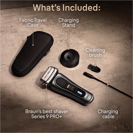 Braun Series 9 9325s Graphite with Charging Stand Foil Hair Trimmer